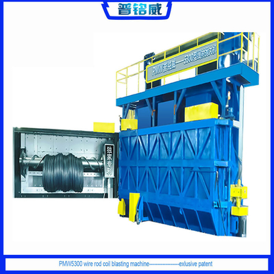 Automatische Wire Rod Coil Schussblasmaschine Pmw-5300 für Kundenanforderungen