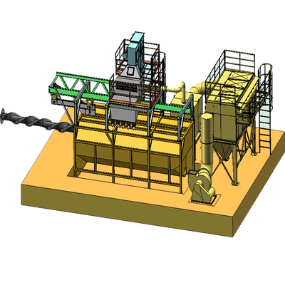 Vollautomatische Wire Rod Coil Shot Blasting Machine für die Produktion von Verbindungsgegenständen