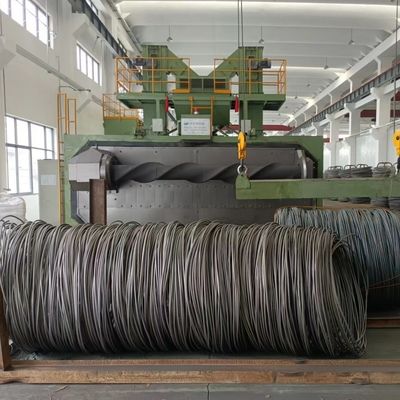 6.6*5.5*6m Oberflächenhöhe Maßgeschneiderte Stahldrahtseil- und Drahtschussblasmaschine