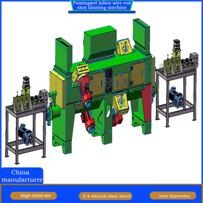 Konstruktion von Inline-Drahtstangen-Sprengmaschine für Drahtdurchmesser von 30-80 M/Min.