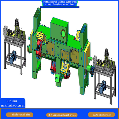 Konstruktion von Inline-Drahtstangen-Sprengmaschine für Drahtdurchmesser von 30-80 M/Min.