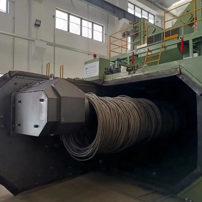 Elektrische Einzelstation Blaue Vollspirale Drahtschussblasmaschine für und Energieeinsparung