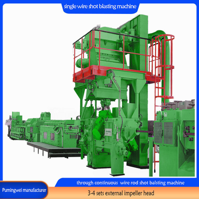 37/30/22 Kw/Piece Blast Wheel Power Einzelstrang Online Drahtstange Schussblasmaschine