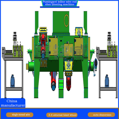 130 mm Max-Durchmesser PMW-DX3-22/38 Online-Durchgängige Drahtstange Schussblasmaschine