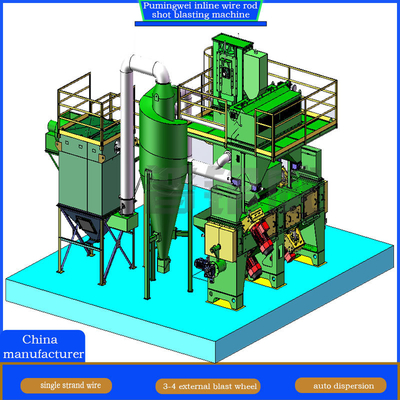 Automatische grüne Lochlose Inline Drahtstange Schussblasmaschine mit kundenspezifischem Design