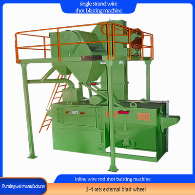 Inline Through Wire Rod Shot Blasting Descaling Machine für die Rostreinigung