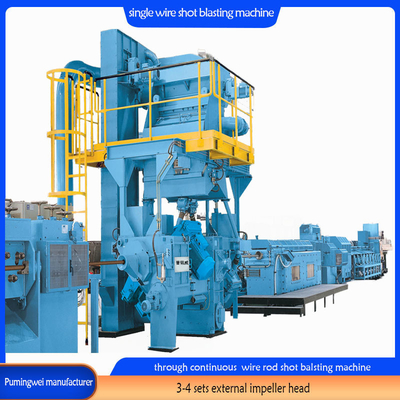 Anpassung Blaue Farbe Einzeldraht Schussblasmaschine zur Rostentfernung S2.5-3.0