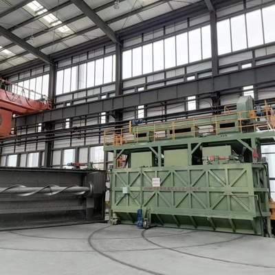 16.8 * 12.4 * 5.8m Flat Door Disc Wire Blasting Machine Pmw5300 für die Anpassung