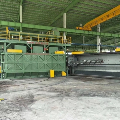 16.8 * 12.4 * 5.8m Flat Door Disc Wire Blasting Machine Pmw5300 für die Anpassung