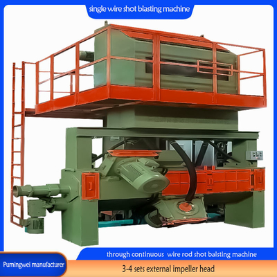 Durchgängige Drahtstange Schussblasmaschine für alle Drahtmetallprodukte Maximaldurchmesser 130 mm