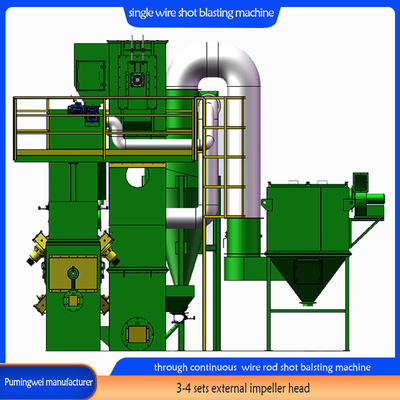 3-4 Sets Impeller Head Stahldraht Schussblasmaschine für Draht Oberflächenvorbereitung