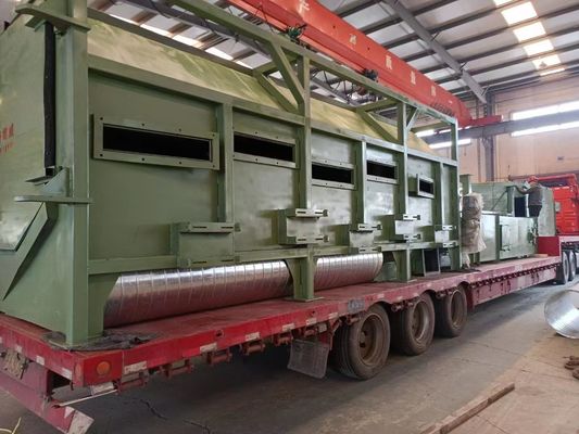 Doppelpositioner Dreh- und Umschlagstürschneider mit Rostreinigungsanlage