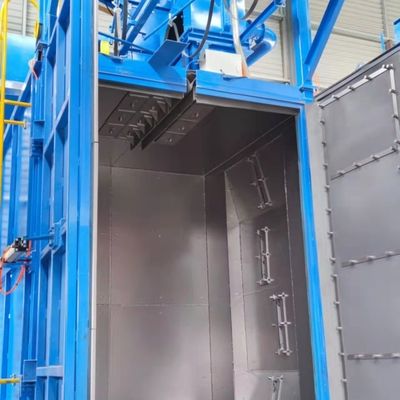 3 Meter lange und 5 Meter breite Hook Shot Blasting Machine für Edelstahlprodukte