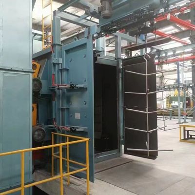 3 Meter lange und 5 Meter breite Hook Shot Blasting Machine für Edelstahlprodukte