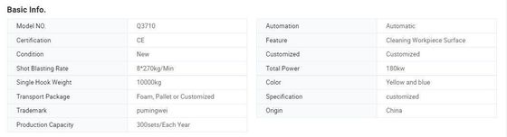 Hook Shot Blasting Machine für Gießereien Ein Jahr Nachverkaufsservice und Anpassung