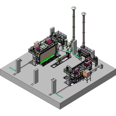 Maschine zum Sprengen von Schlägen mit glatter Drahtstange und automatischer PLC-Steuerung mit Mandel und Tür