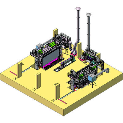 High Cleanliness Drahtstange Coil Shot Blasting Machine für 5,5 mm Draht Durchmesser Stange
