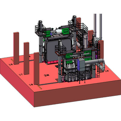 30 kW/Set Doppelposition Drahtstange Spulen Schuss Sprengmaschine mit Drehtüren PMW5500