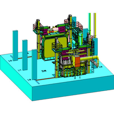 30 kW/Set Doppelposition Drahtstange Spulen Schuss Sprengmaschine mit Drehtüren PMW5500