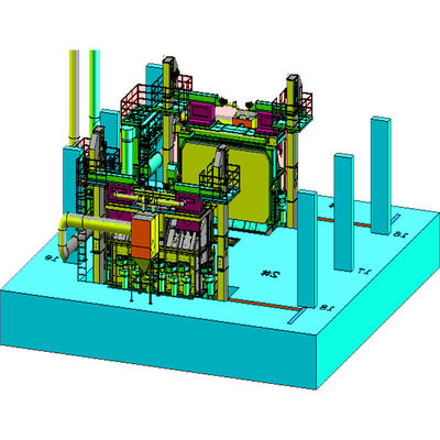 30 kW/Set Doppelposition Drahtstange Spulen Schuss Sprengmaschine mit Drehtüren PMW5500