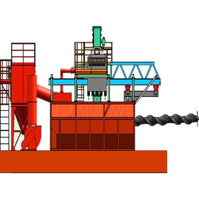 Schleppmaschine mit Schleppmaschine für Sprengprozesse