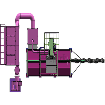 Wire Rod Coil Shot Blasting Machine mit kundenspezifischer Blast-Gesamte Rolle Funktionalität