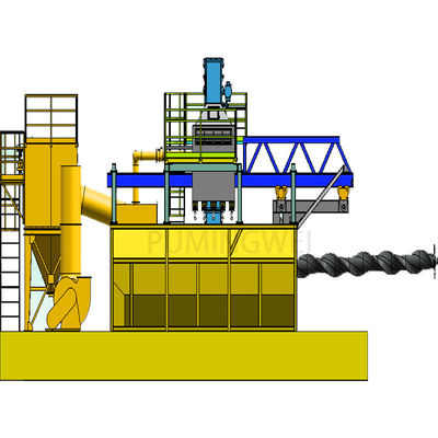 Customized Pumingwei Wire Rod Coil Shot Blasting Machine mit Drahtbereich von 6,5-42 mm