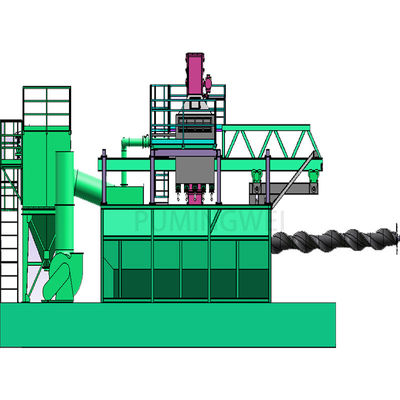 Customized Pumingwei Wire Rod Coil Shot Blasting Machine mit Drahtbereich von 6,5-42 mm