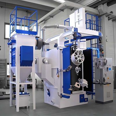 Professionelle Hook Shot Blasting-Maschine für Aluminiumlegierungsräder, Fittings und Felgen