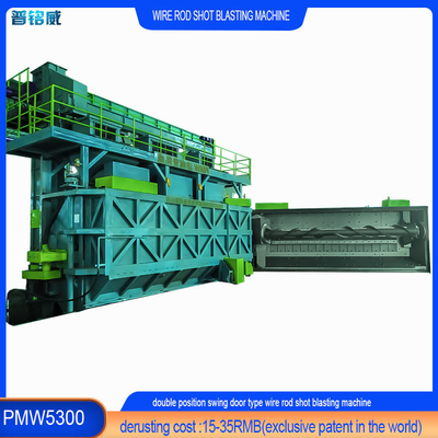 Wire Rod Coil Shot Blasting Machine mit optionalen Farben und Mandrels Anpassung