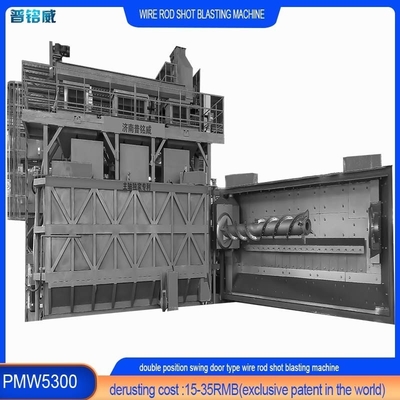 Wire Rod Coil Shot Blasting Machine mit optionalen Farben und Mandrels Anpassung