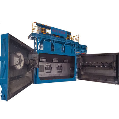 Wire Rod Coil Shot Blasting Machine mit überlappenden Linerblöcken