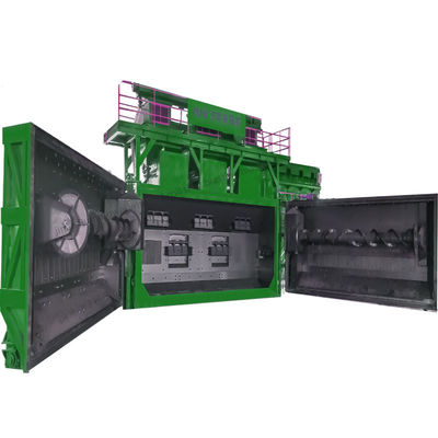 Wire Rod Coil Shot Blasting Machine mit überlappenden Linerblöcken