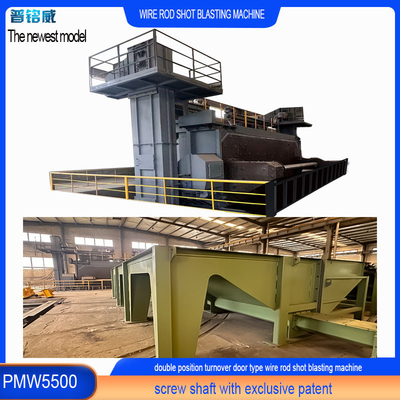 PMW5500 Wire Rod Coil Shot Blasting Machine mit fortgeschrittenem Mandel- und Strukturdesign
