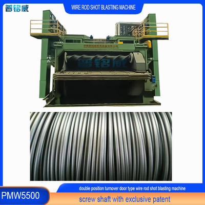 PMW5500 Wire Rod Coil Shot Blasting Machine mit fortgeschrittenem Mandel- und Strukturdesign