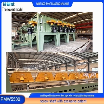 PMW5500 Wire Rod Coil Shot Blasting Machine mit fortgeschrittenem Mandel- und Strukturdesign