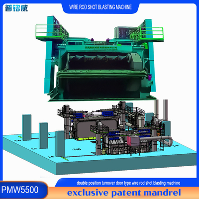 5500 mm Mandrill Pumingwei Drahtstange Spirale Schussblasmaschine und automatische Funktion
