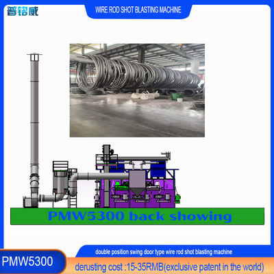 Anpassungsgeschneiderte Entwurfskosten Mehrfarbige Drahtstange Spirale Schuss Sprengreinigungsmaschine