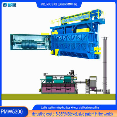 Super-Abrasive-Widerstand Draht Stange Spirale Schuss Blasting-Maschine für kundenspezifische Draht-Range