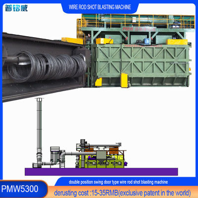 Wire Cleaning Rod Coil Shot Blasting Machine für unterschiedliche Spezifikationen
