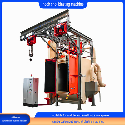Keine Gruben-Grüne automatische Spinner-Hanger-Shoot-Blasmaschine mit Haken-Crawler-Abrator