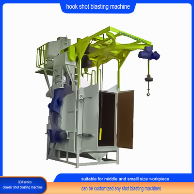 Anpassung Hook Overhead Rail Typ Schuss Blasting Reinigungsmaschine zur Rostentfernung