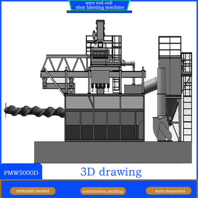 Schleppmaschine für die Schleppmaschine mit abnehmbarem Mandrel