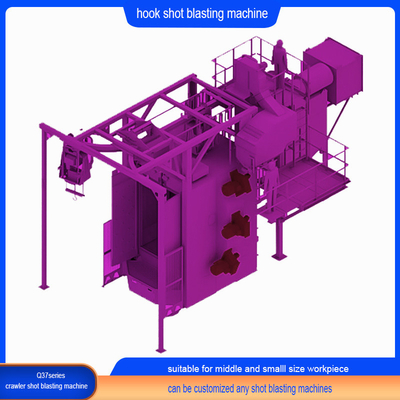 Hook Spinner Hanger Shot Blasting Machine Derusting und Effizienz für Metallprodukte