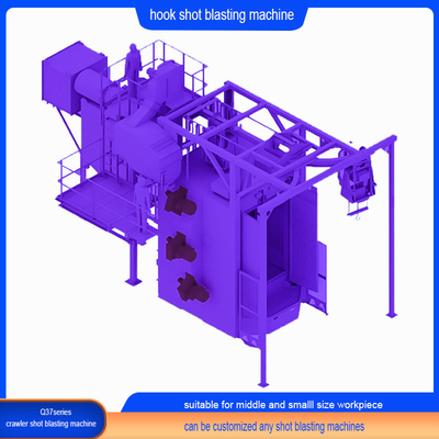 Hook Spinner Hanger Shot Blasting Machine Derusting und Effizienz für Metallprodukte