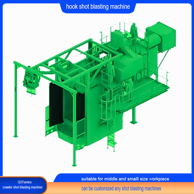 Perfekte Leistung Metal Derusting Hook Typ Shot Blasting Machine mit T / T Zahlung