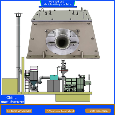 Wire Rod Coil Shot Blasting Machine und Anpassung zur Beseitigung der Vorspannungskraft