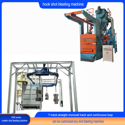 Internationale Standard Spinner Hanger Shot Blasting Machine mit bis zu 5 Blasträdern