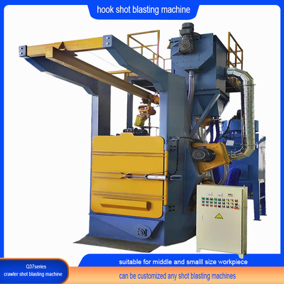 Internationale Standard Spinner Hanger Shot Blasting Machine mit bis zu 5 Blasträdern