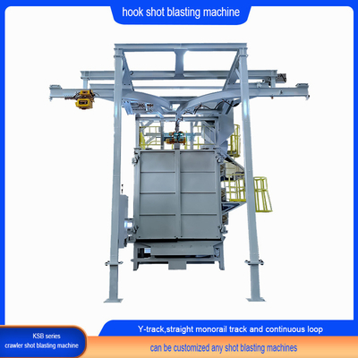 Internationale Standard Spinner Hanger Shot Blasting Machine mit bis zu 5 Blasträdern